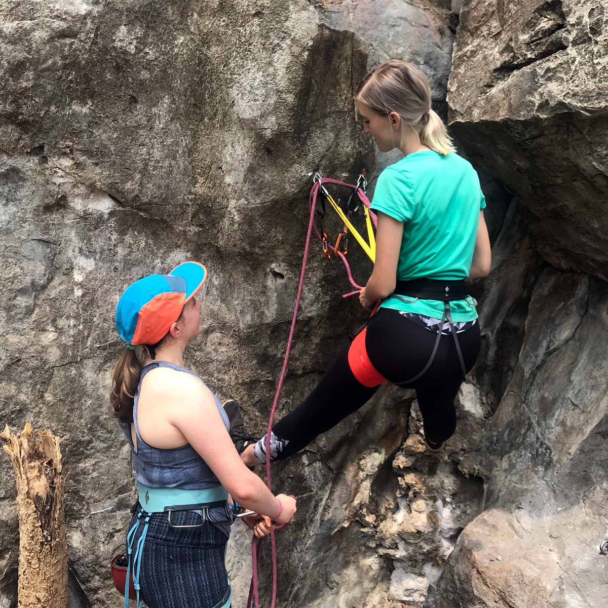 lead climbing anchors