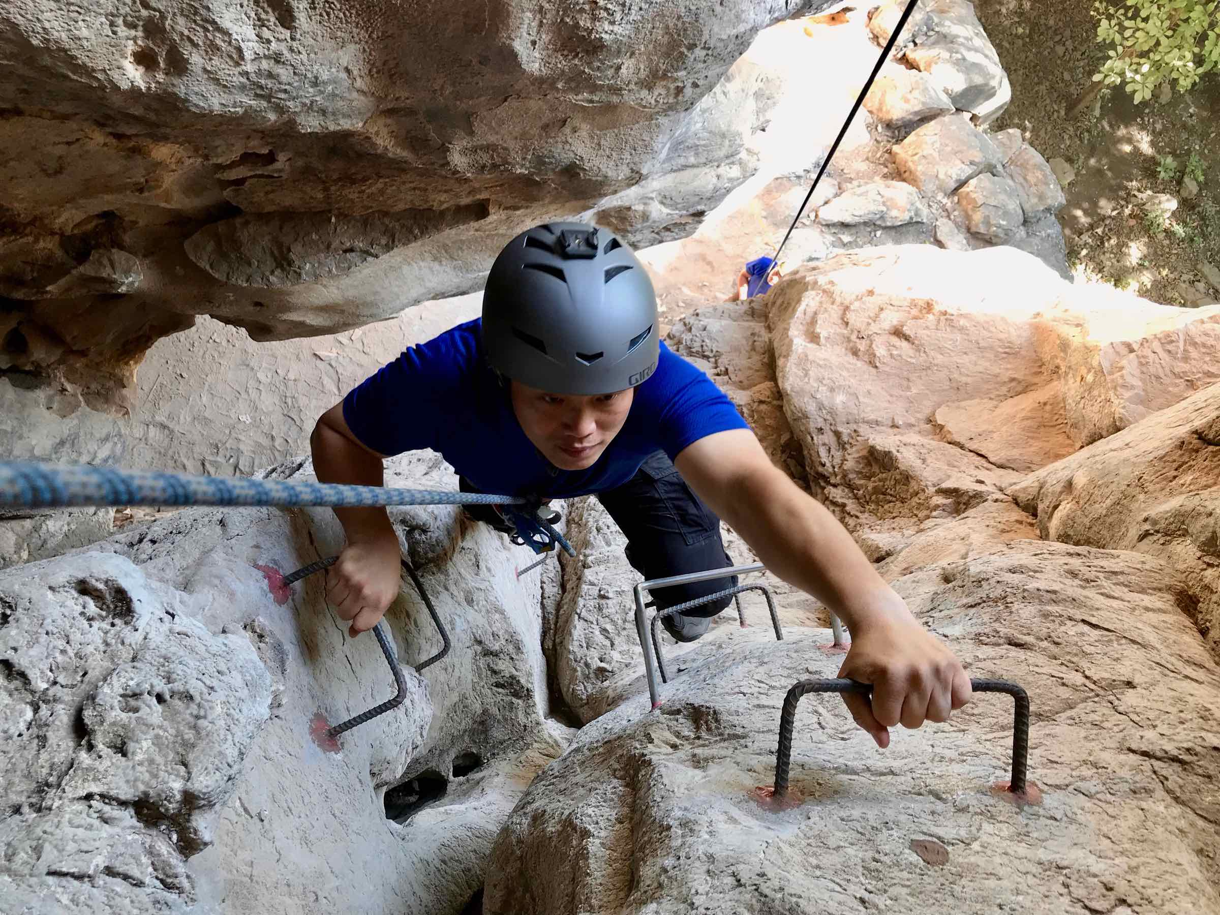 Tripop Climbing The Lampang Via Ferrata